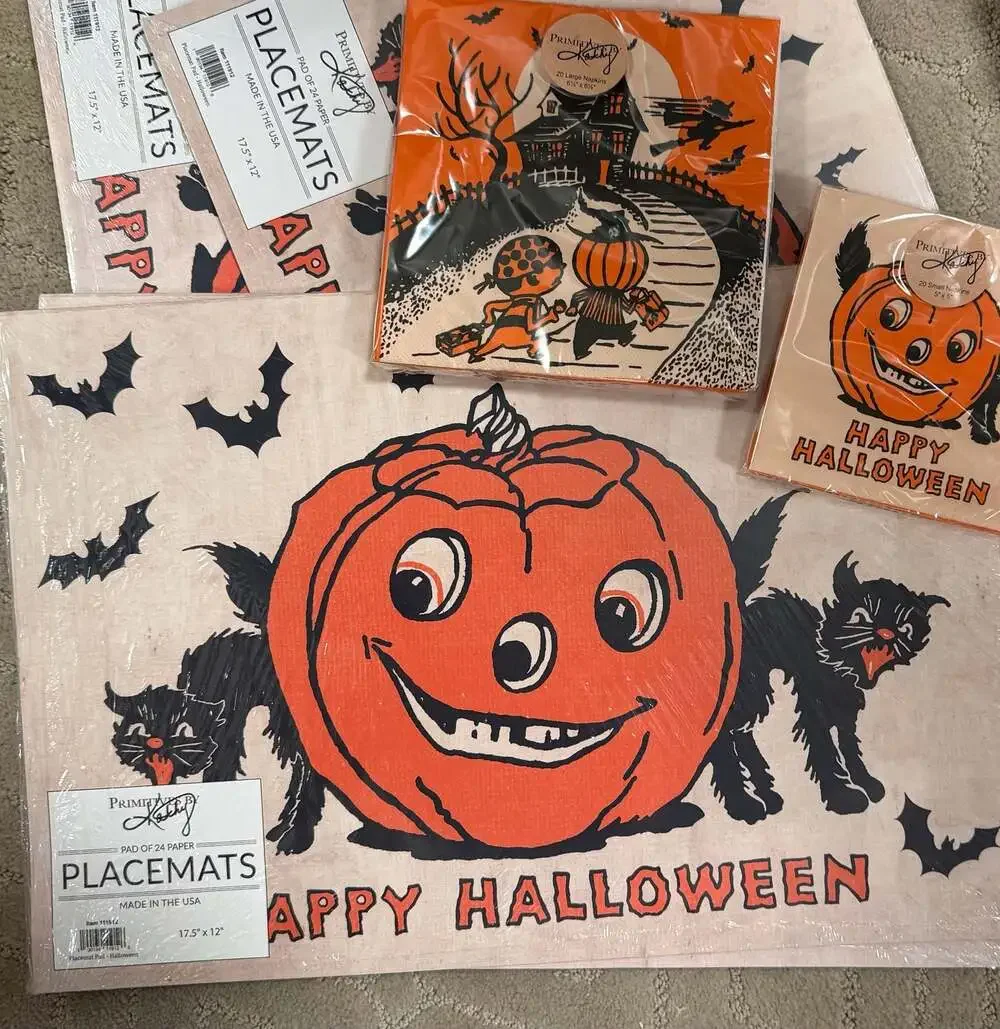 Vintage Halloween Trick or Treat Paper Napkins